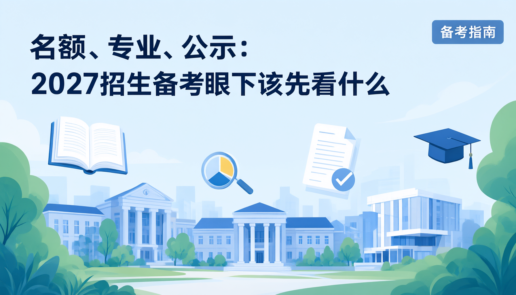 名额、专业、公示：2027少干备考眼下该先看什么
